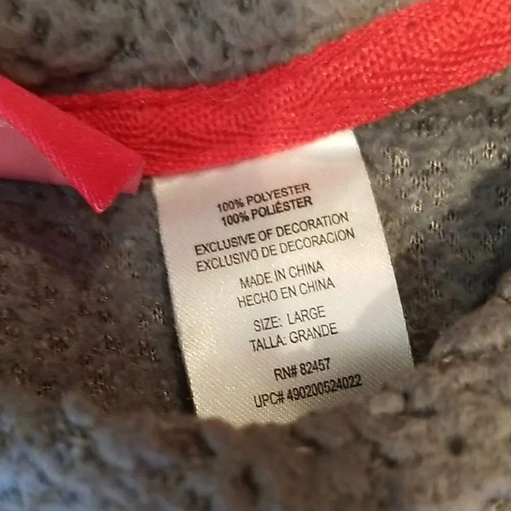 Disney Girls Mickey Minnie Mouse Sleigh All Day Gray Sherpa Holiday Sweater 14